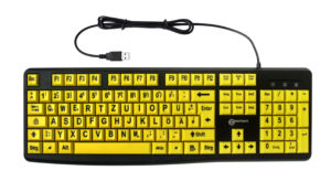 Tastatur mit XL groβen Tasten für Sehbehinderte
