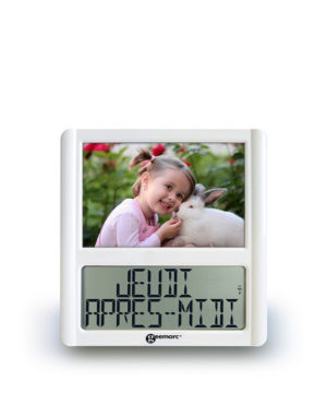 Horloge numérique avec cadre photo