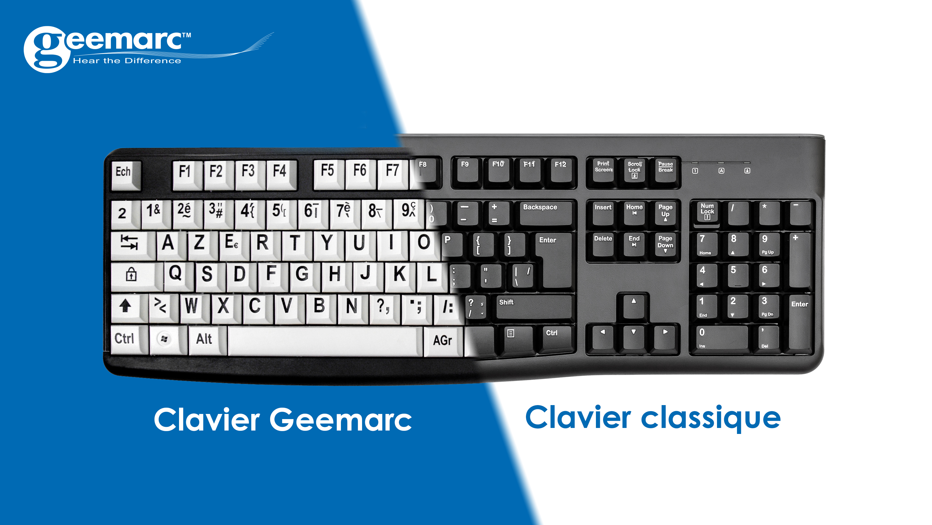 Clavier PC - Blanc - Geemarc France