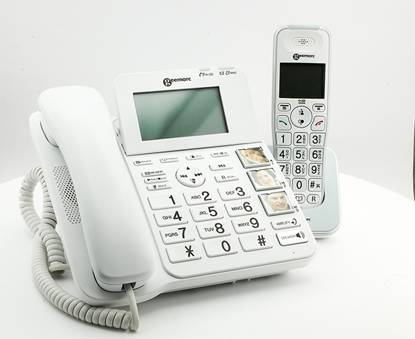 Téléphone sans fil 30/75 dB avec répondeur intégré pour malentendant et  sénior Amplidect 295