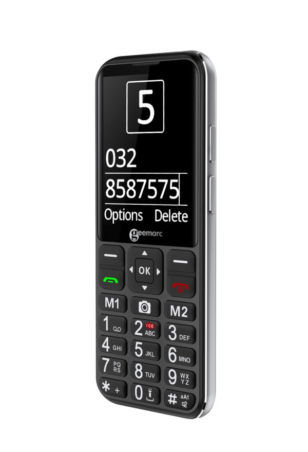 Téléphone portable 4G amplifié avec grand écran et appareil photo
