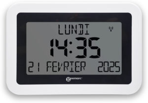 Horloge avec grand afficheur numérique et calendrier