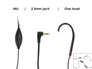 Hands free kit to be used with T-coil equipped hearing aids and microphone