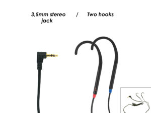 Hands free kit to be used with T-coil equipped hearing aids with 3.5mm jack stereo