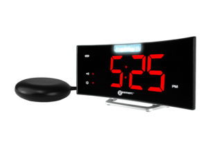 Alarm Clock with shaker, flashing LED light and USB port