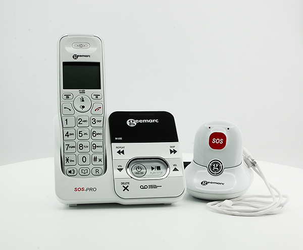 Teclas Grandes Teléfono con Manos Libres móvil, versión Alemana Geemarc DECT 295so Spro WH VDE ampli DECT   Teléfono inalámbrico 