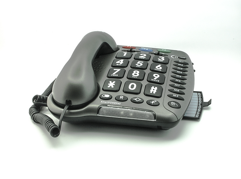 Téléphone fixe filaire pour malentendants Geemarc Amplipower40/50