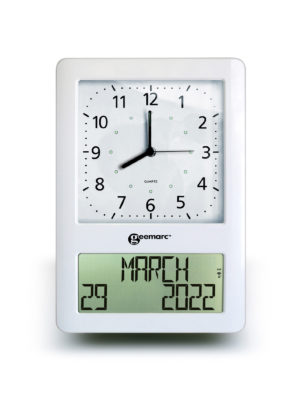 Analogue clock and digital display