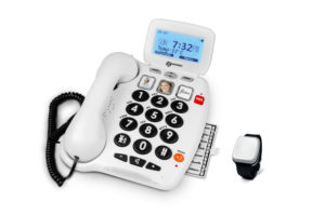 Multifunction telephone with SOS and fall detection bracelet